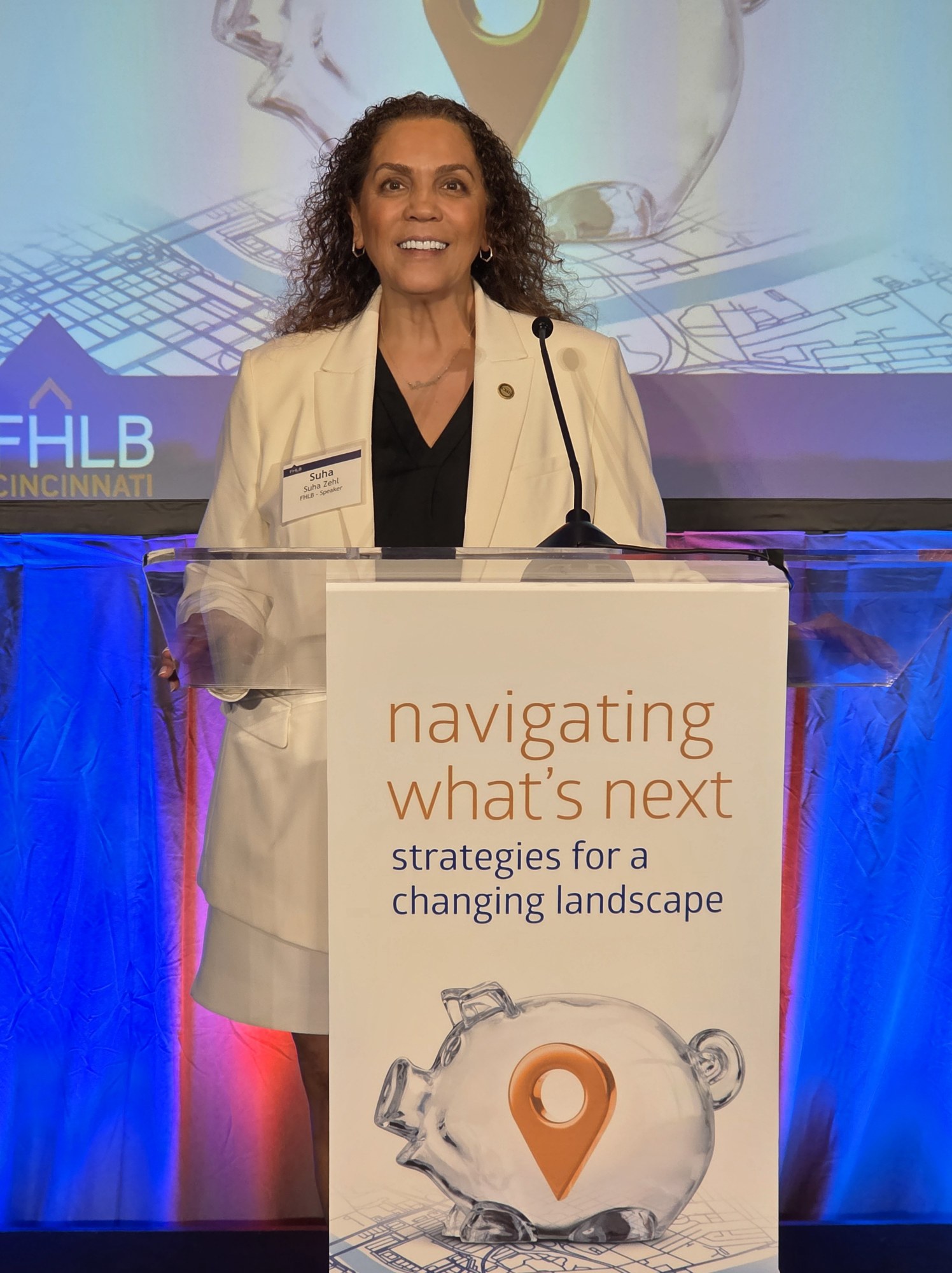 Suha Beidas Zehl, CMB®, AMSP™ keynoting the FHLB Cincinnati Navigating What’s Next conference