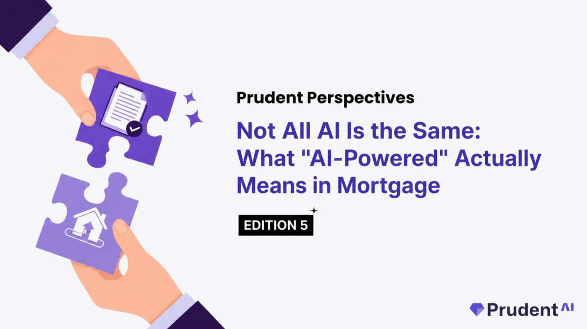 Cover image for the article Not All AI Is the Same: What "AI-Powered" Actually Means in Mortgage